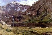 Albert Bierstadt Mountain Lake oil painting